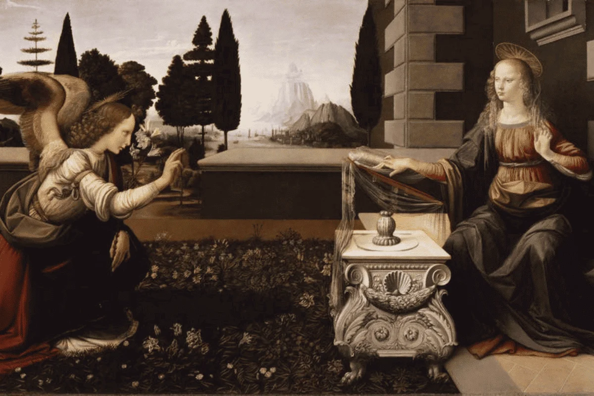 L'Annunciazione di Leonardo da Vinci